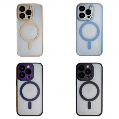 Накладка Чохли Protective camera Clear Case with MagSafe iPhone 15 — Deep Purple