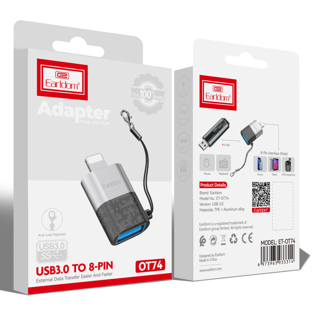 USB 3.0 to Lightning Adapter OTG  Earldom ET-OT74