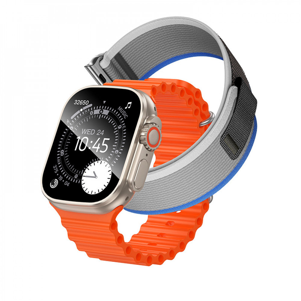 Smart Sports Watch (Call Version) Hoco Y42 Ultra  — Titanium gold