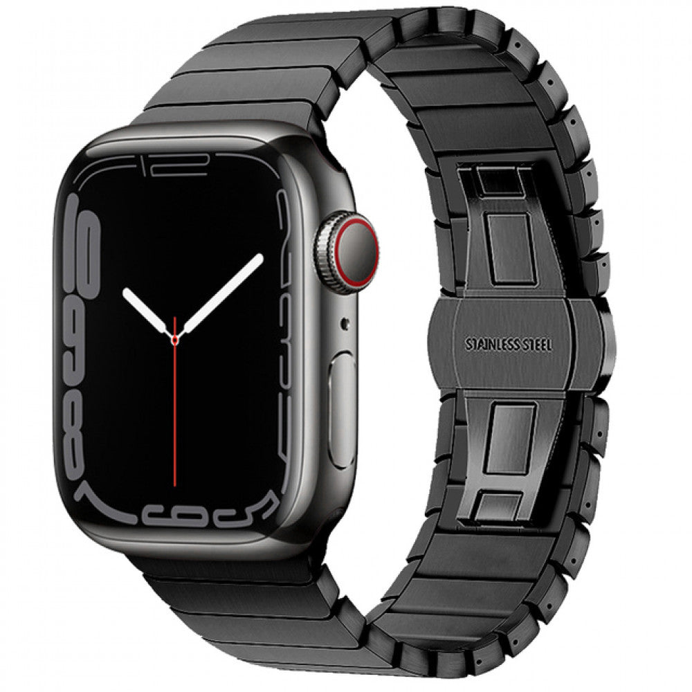 Ремінець Butterfly Steel Apple Watch 42 mm 44 mm 45 mm 49 mm Black