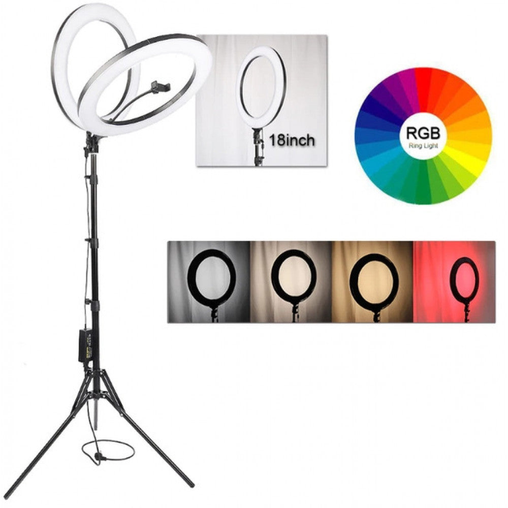 Лампа Кольцевая RGB LED (45 cm) MJ-45