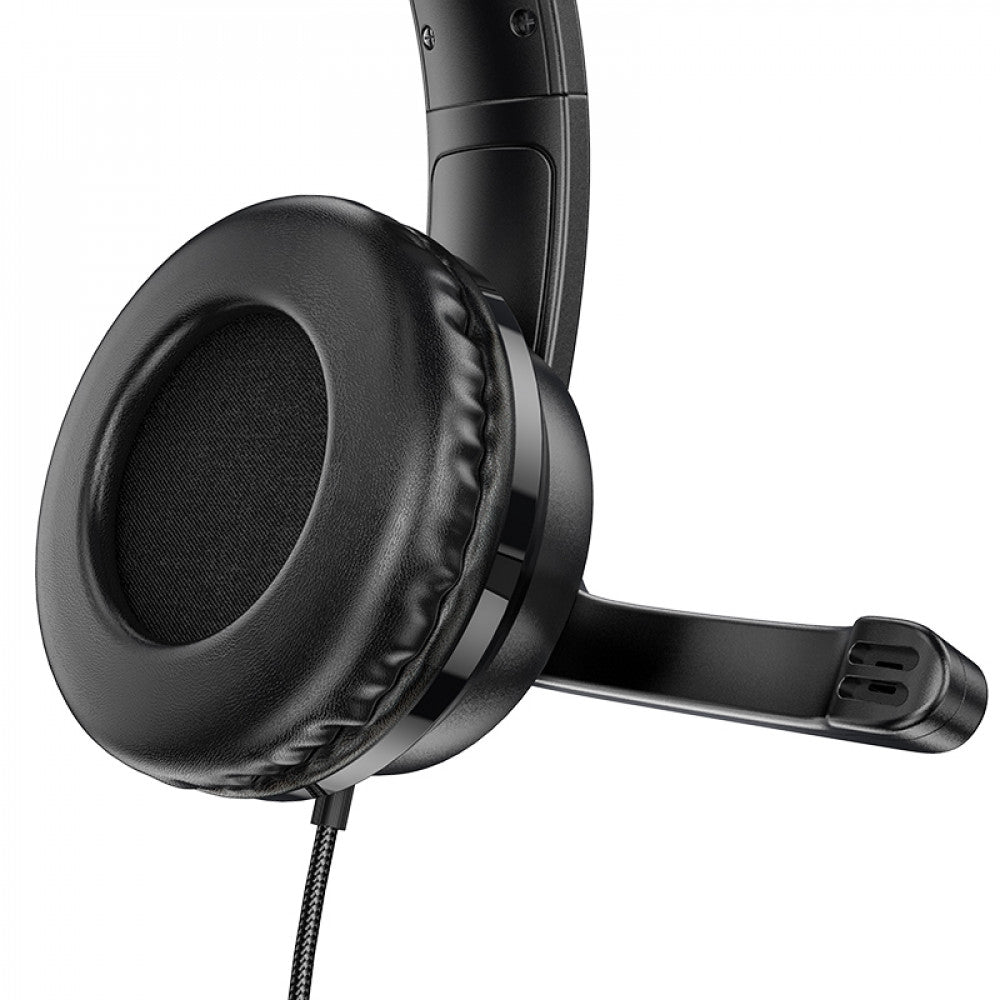 Gaming Headset 3.5mm & USB — Hoco W103 — Black