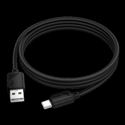 Кабель USB C 2.4A (1m) Hoco X113 — Black
