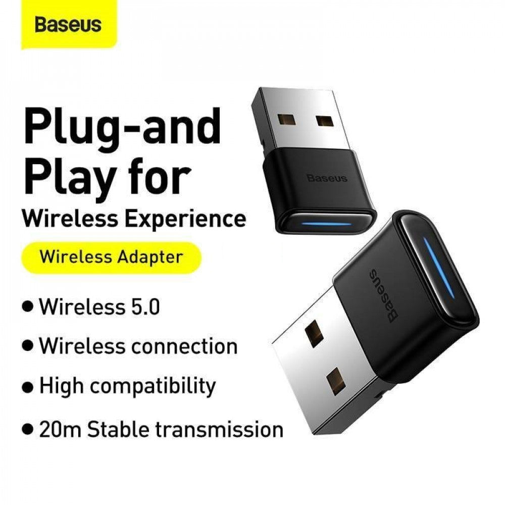 Bluetooth Adapter USB 5.0 — Baseus (ZJBA000001) BA04 — ZJBA000001 Black