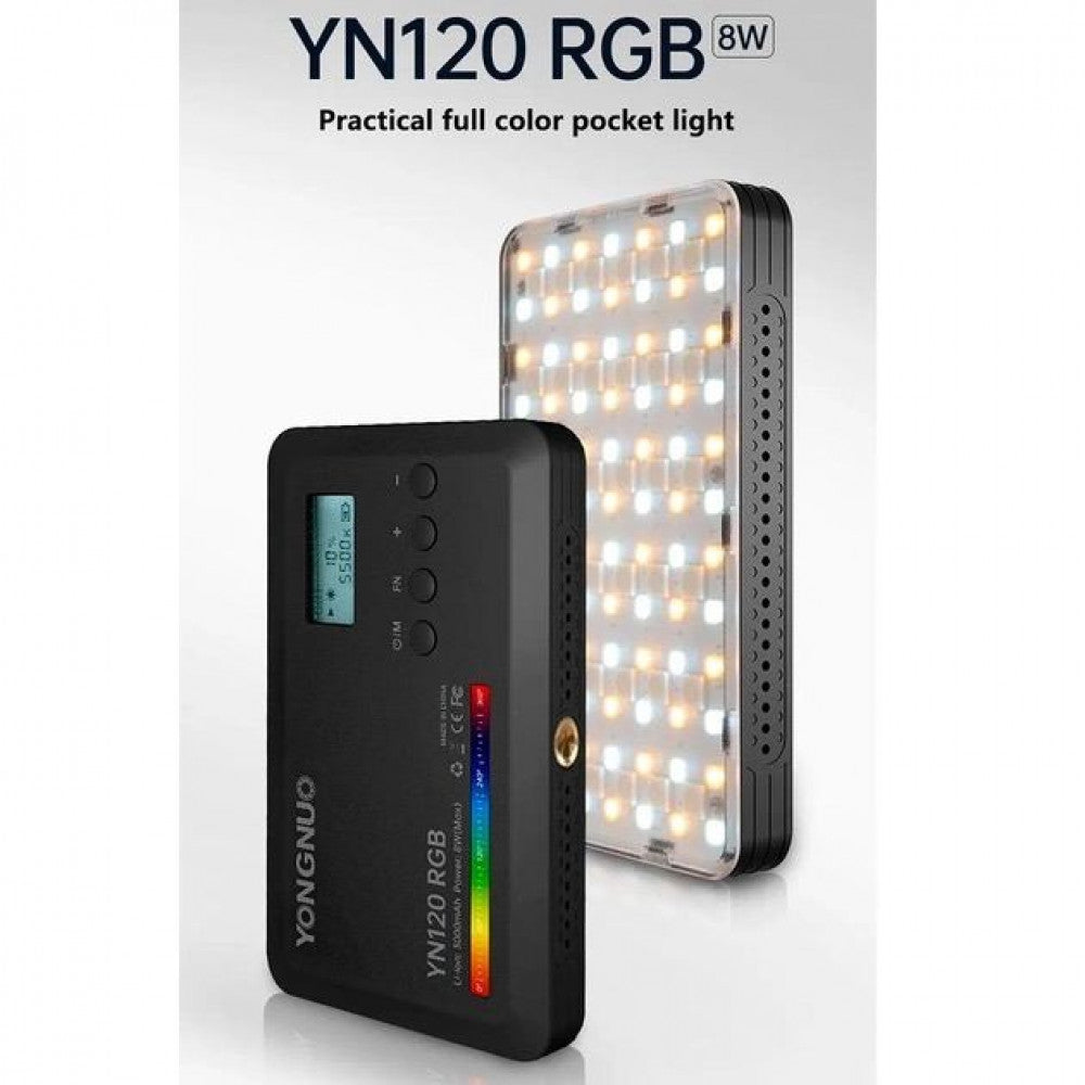 Лампа видеосвет LED YN120 RGB 8W Light 130 color 3200-9000K 3100mAh