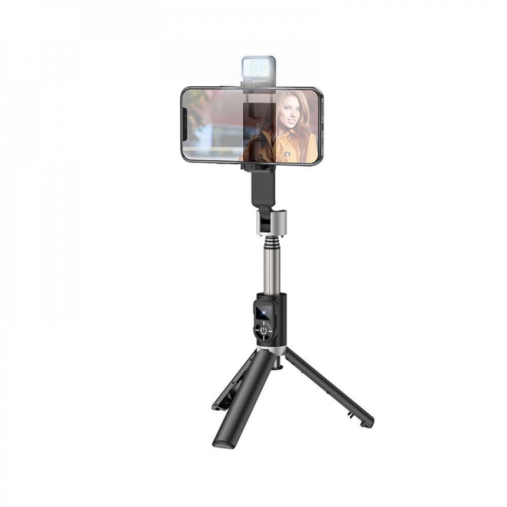 Live Broadcast Holder — Hoco K16 aluminum alloy fill light live broadcast holder — black