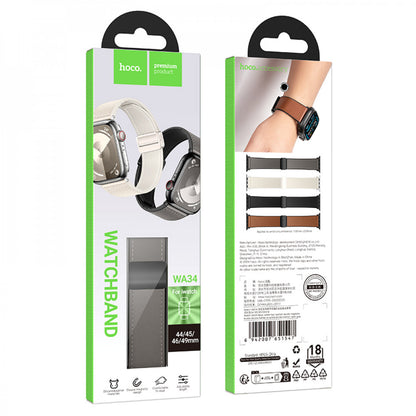 Ремінець Hoco WA34 — Apple Watch 42 mm | 44 mm | 45 mm | 49 mm — Dark Grey