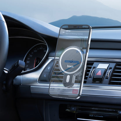 Автотримач Hoco CA85 Ultra-fast magnetic wireless charging - Black