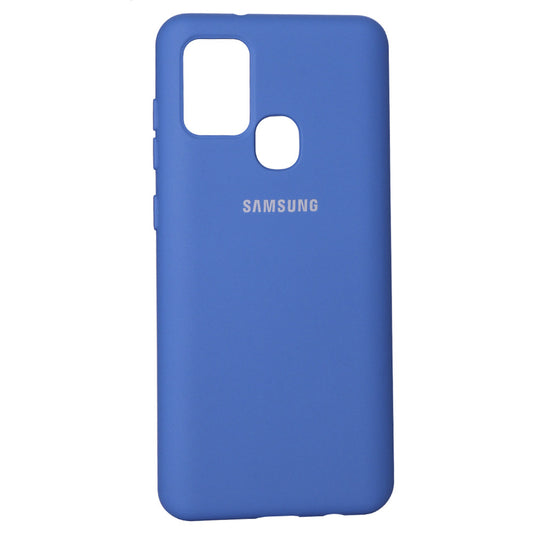 Original Silicone Cover Case Samsung A21S (A217) — Blue