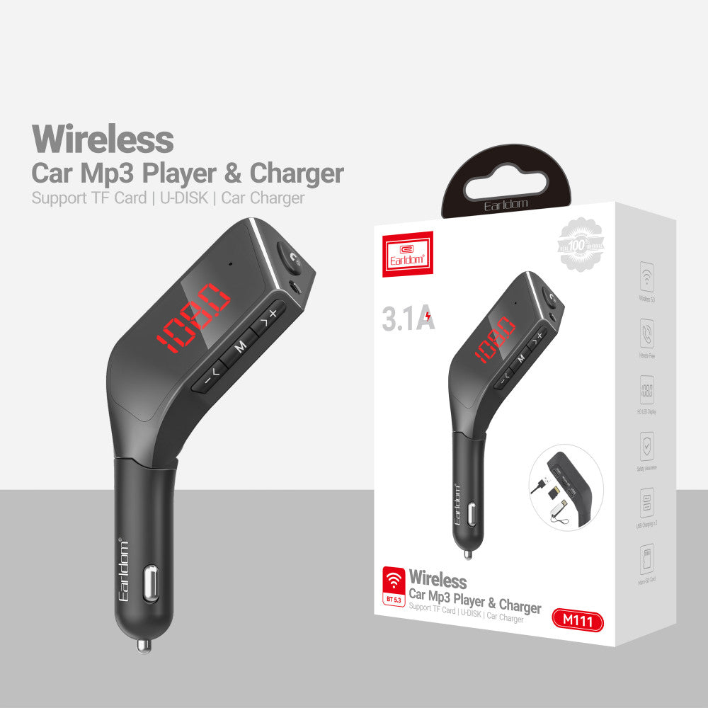 Fm Modulator MP3 | Car Charger | 2.0A | 2U — Earldom ET-M111