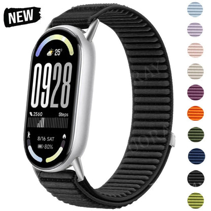 Ремінець Nylon Loop Xiaomi Mi Band 8 ; 9 ; 10 — Plum