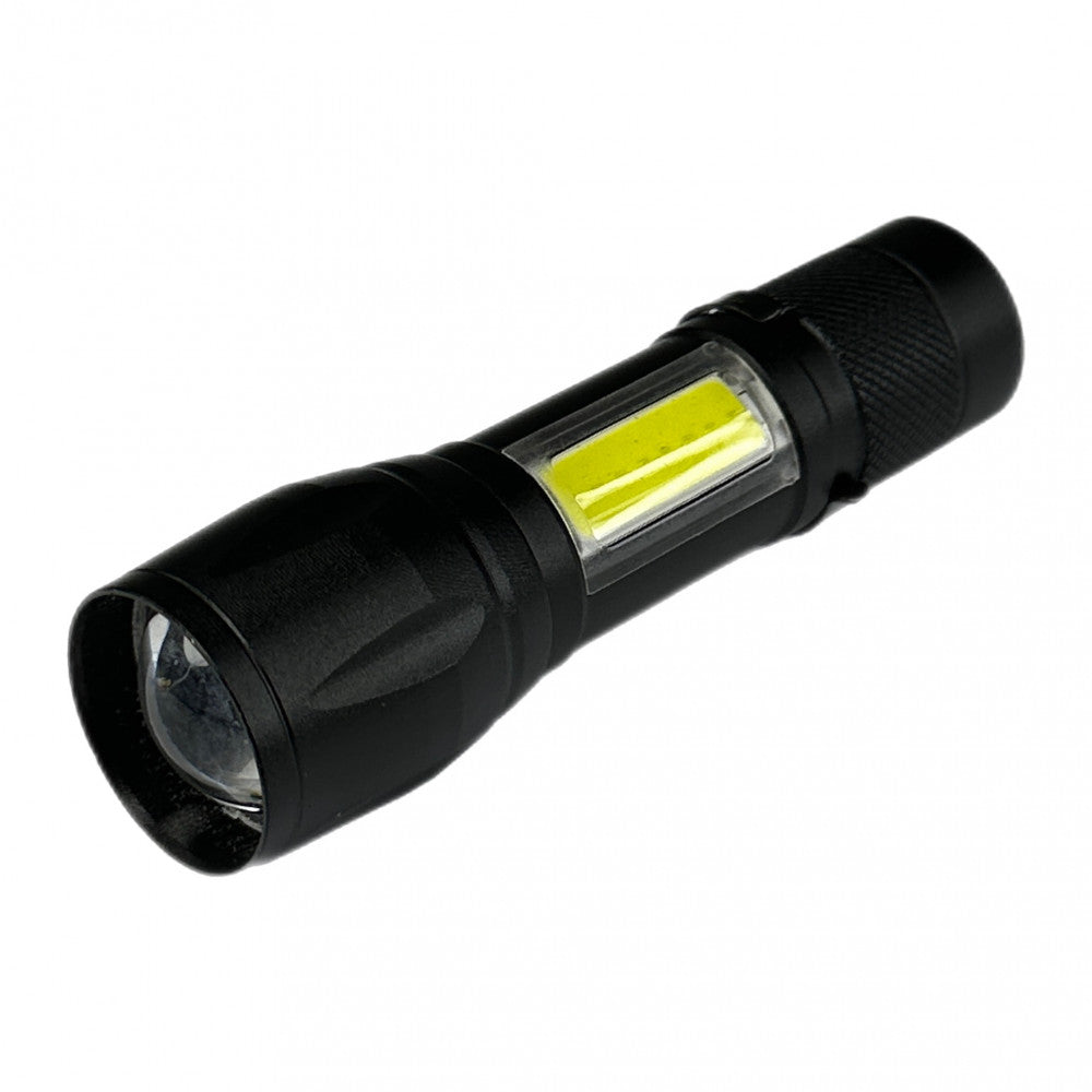 Фонарь ручной Аккумуляторный LED  512 OSL/COB металл USB