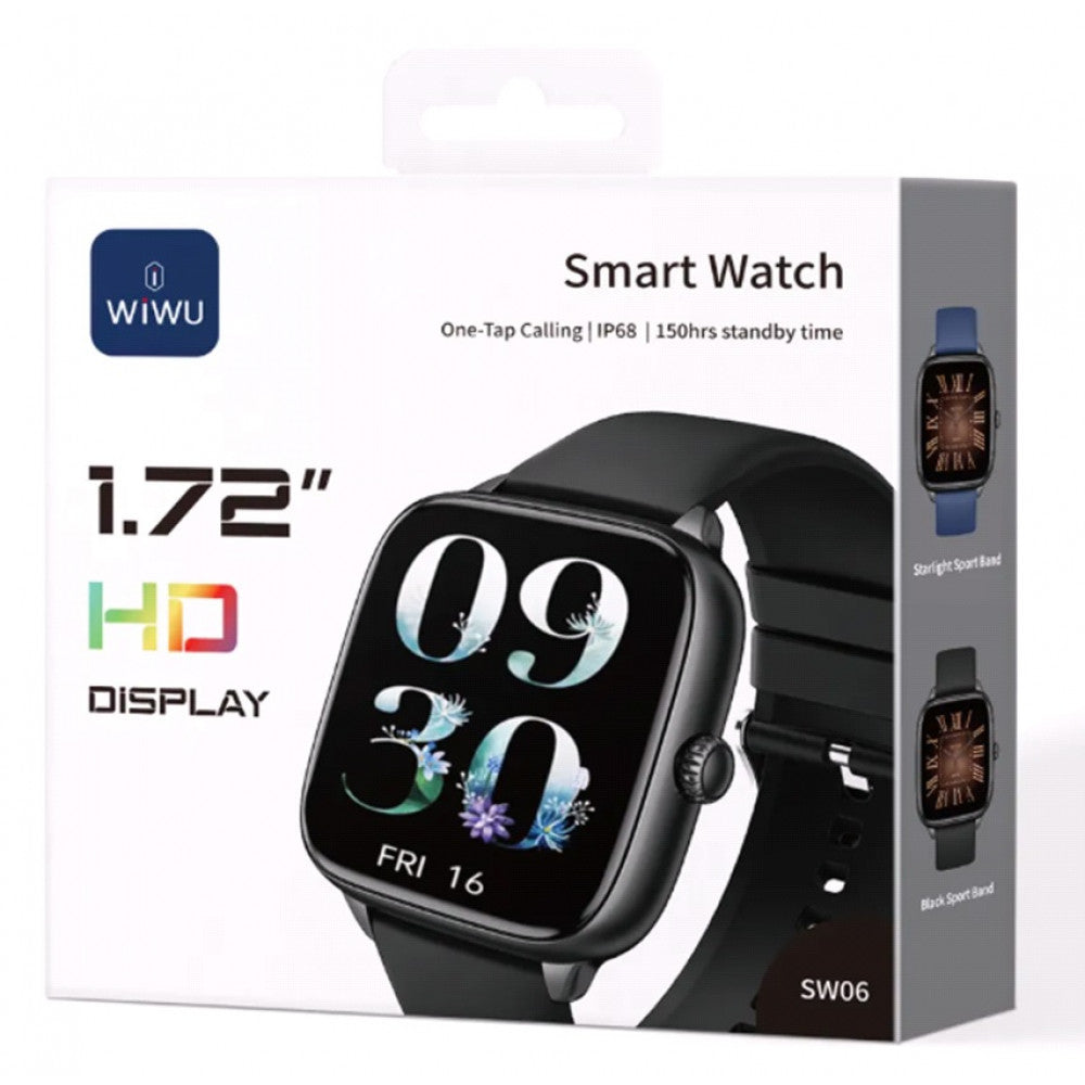 Wiwu SW06 Smart watch  — Black