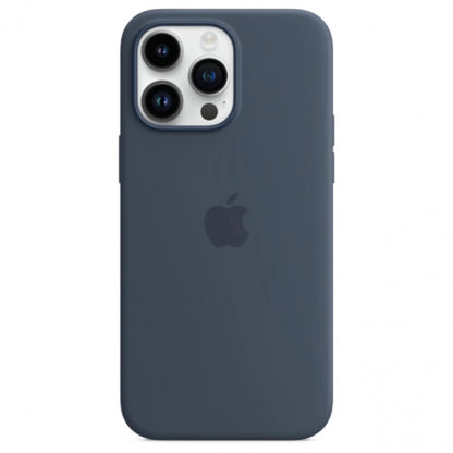 Накладка Чехлы Silicone Case with MagSafe — iPhone 14 Pro Max — Storm Blue