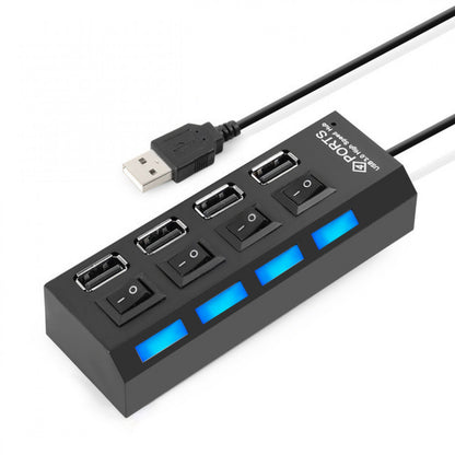 USB HUB — Power Button ; USB 2.0 To 4 USB