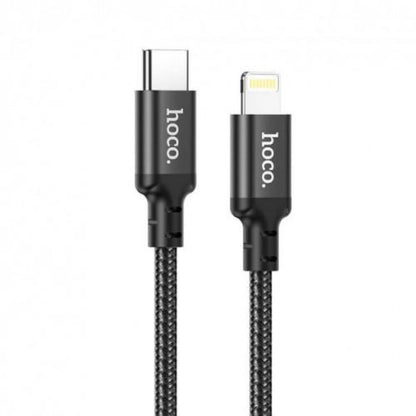 Кабель USB C to Lightning 20W PD (2m) - Hoco X14 Double Speed ​​- Black