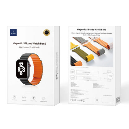 Ремінець Wiwu Wi-WB001 Apple Watch 42 44 45 49 mm — Gray &amp; Orange