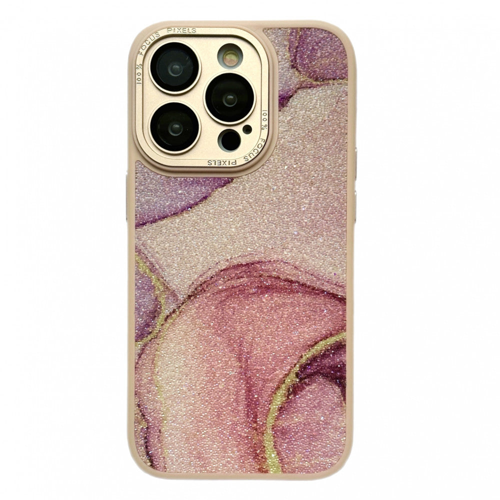 Glitter Marble Case iPhone 11 — Pink