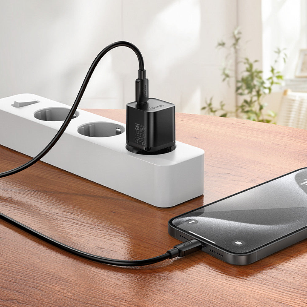 Home Charger | 35W | PD — Hoco N66 — Black