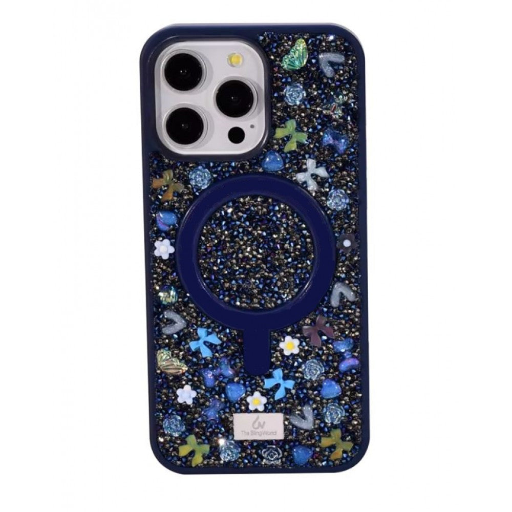 Bling World Bobi Case With MagSafe — iPhone 17 Pro Max — Blue