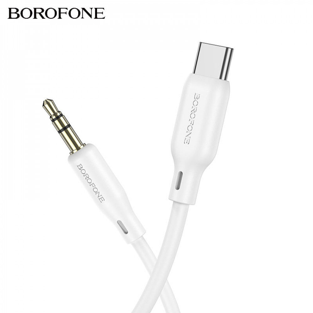 Кабель Aux to USB C (1m) — Borofone BL18 — Black