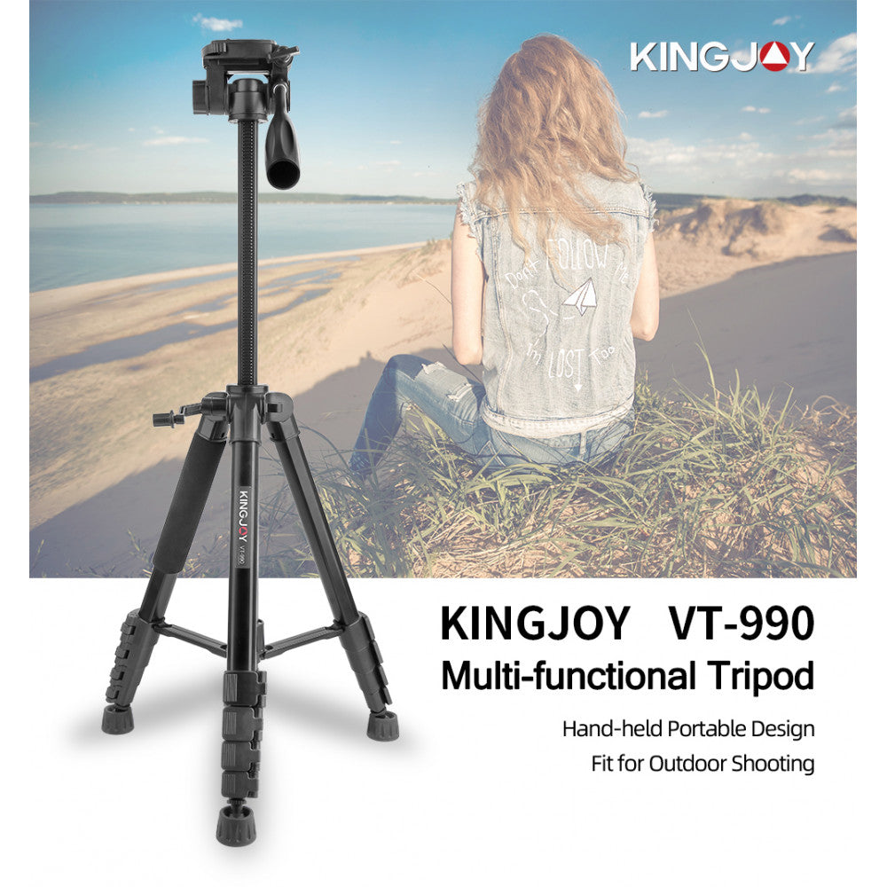 Штатив Штатив KingJoy VT-990S, многофункциональный, 1,70м, ¼