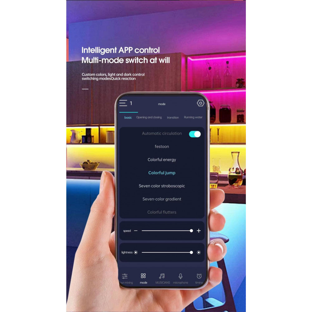 LED лента RGB Neon Rope 10м c пультом 5V