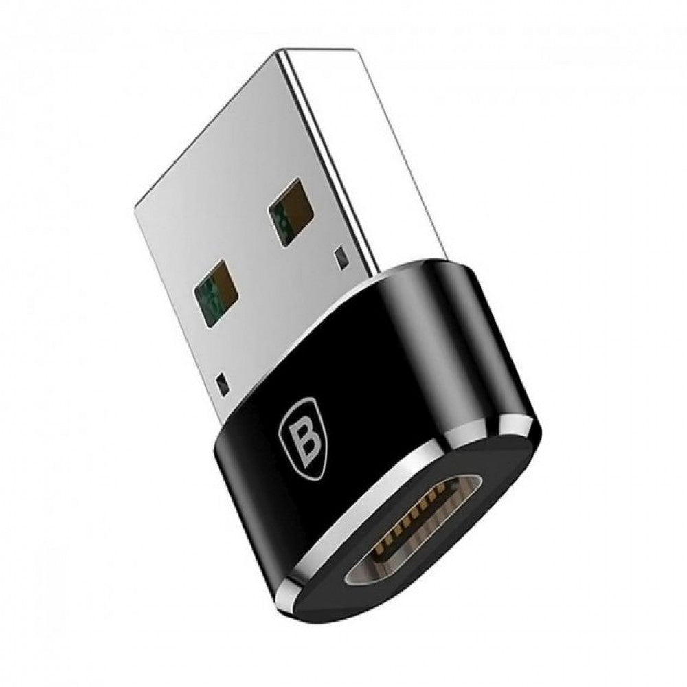 Adapter USB A To USB C — Baseus (CAAOTG-01) Black — CAAOTG-01 Black