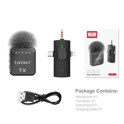 Беспроводной микрофон для телефона Earldom ET-MC12