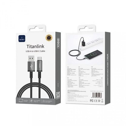 Кабель USB C 3.1A (1m) WiWU Titanlink Wi-C054 A-C