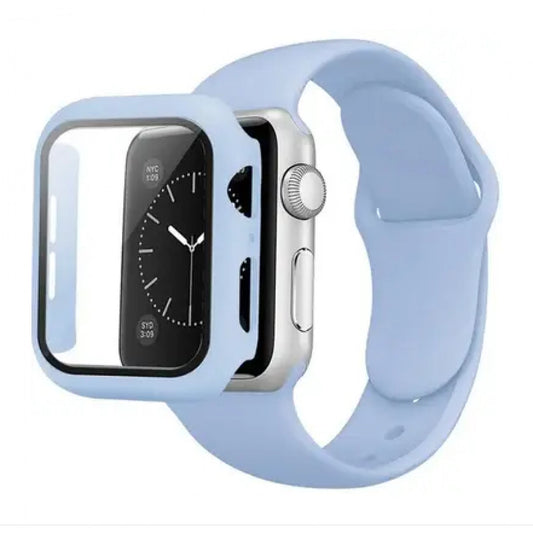 Ремінець Silicon & Glass Apple Watch 42 mm — Ice Blue