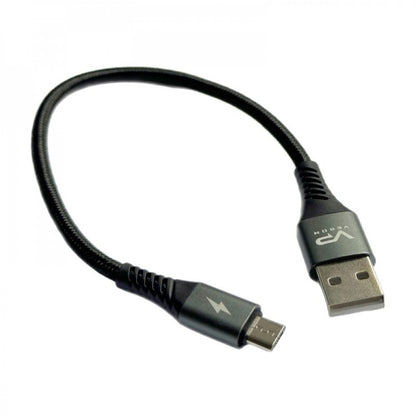 Кабель быстрой зарядки USB Micro 2.4A (0.25m) Veron NM09 Nylon