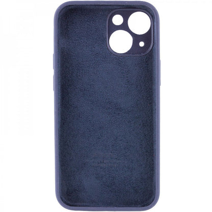 Накладка Чехлы Original Silicone Case with protective camera iPhone 14 — Dark Green (48)