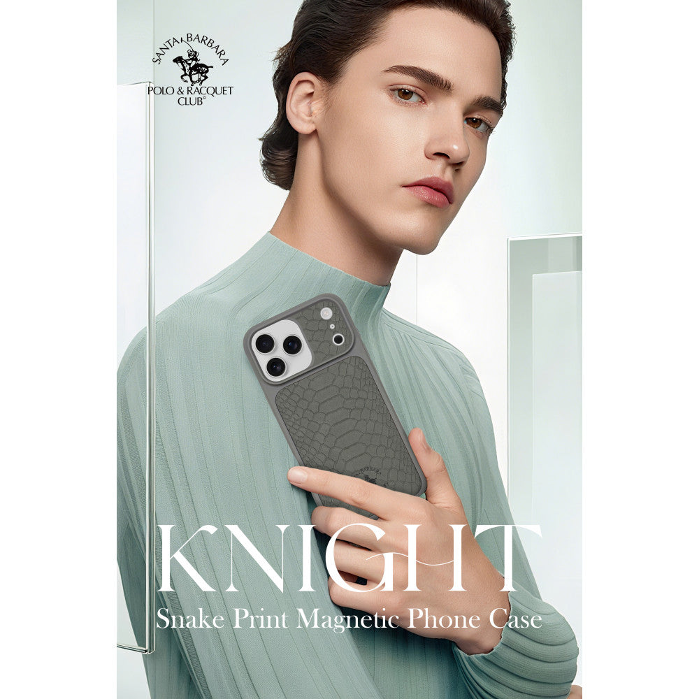 Накладка Чехлы Polo Knight Leather Case iPhone 17 Pro Max — Black