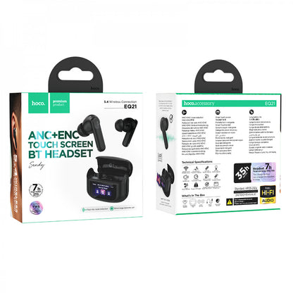 Bluetooth гарнітура TWS Hoco EQ21 — Midnight Black