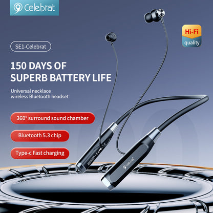 Навушники Bluetooth Celebrat SE1 — Black