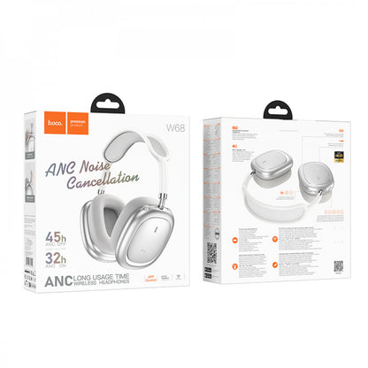 Навушники Bluetooth Hoco W68 Calma  — Silver