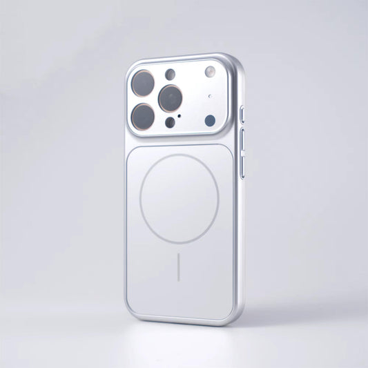 Накладка Чехлы AG Glass Case With MagSafe — iPhone 17 Air — Silver