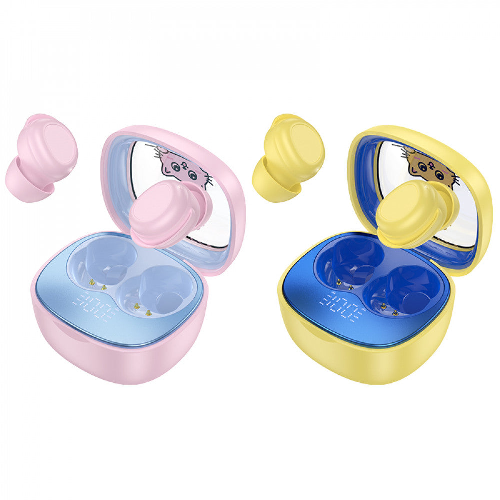 Bluetooth гарнітура TWS Hoco EW111 — Pink