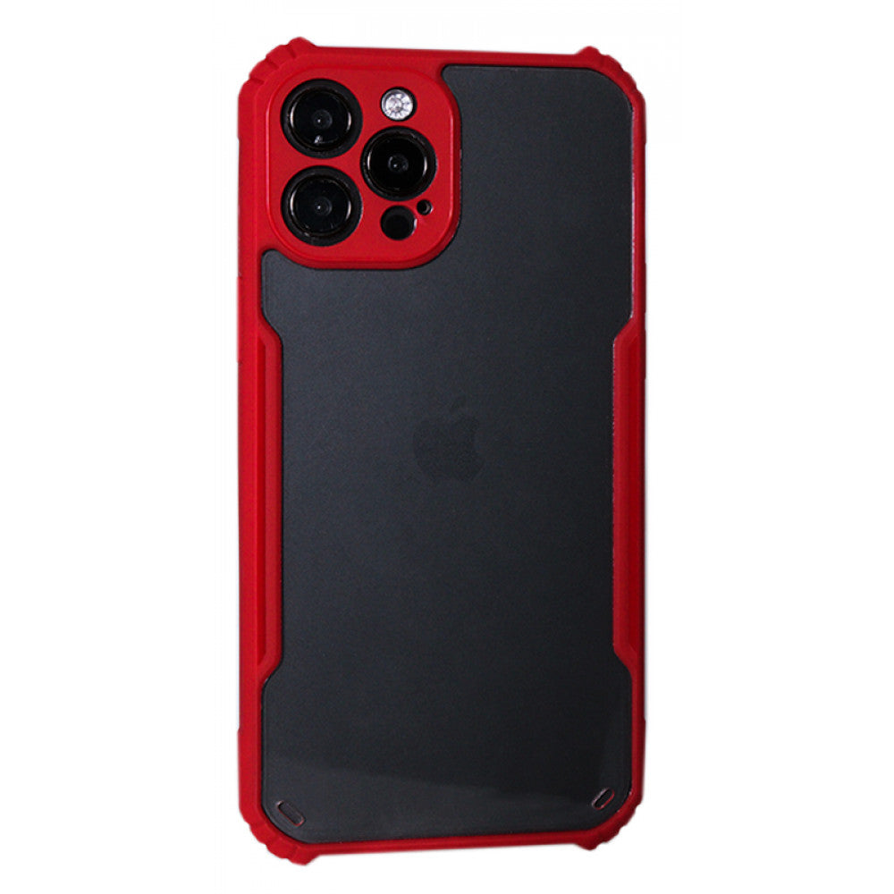 Bracket TPU Plastic Case  iPhone 12 Pro Max 6.7" — Red