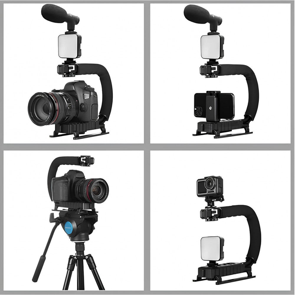 Gimbal Stabilizer Multifunctional Bluetooth Microphone & LED Lamp AY-49U