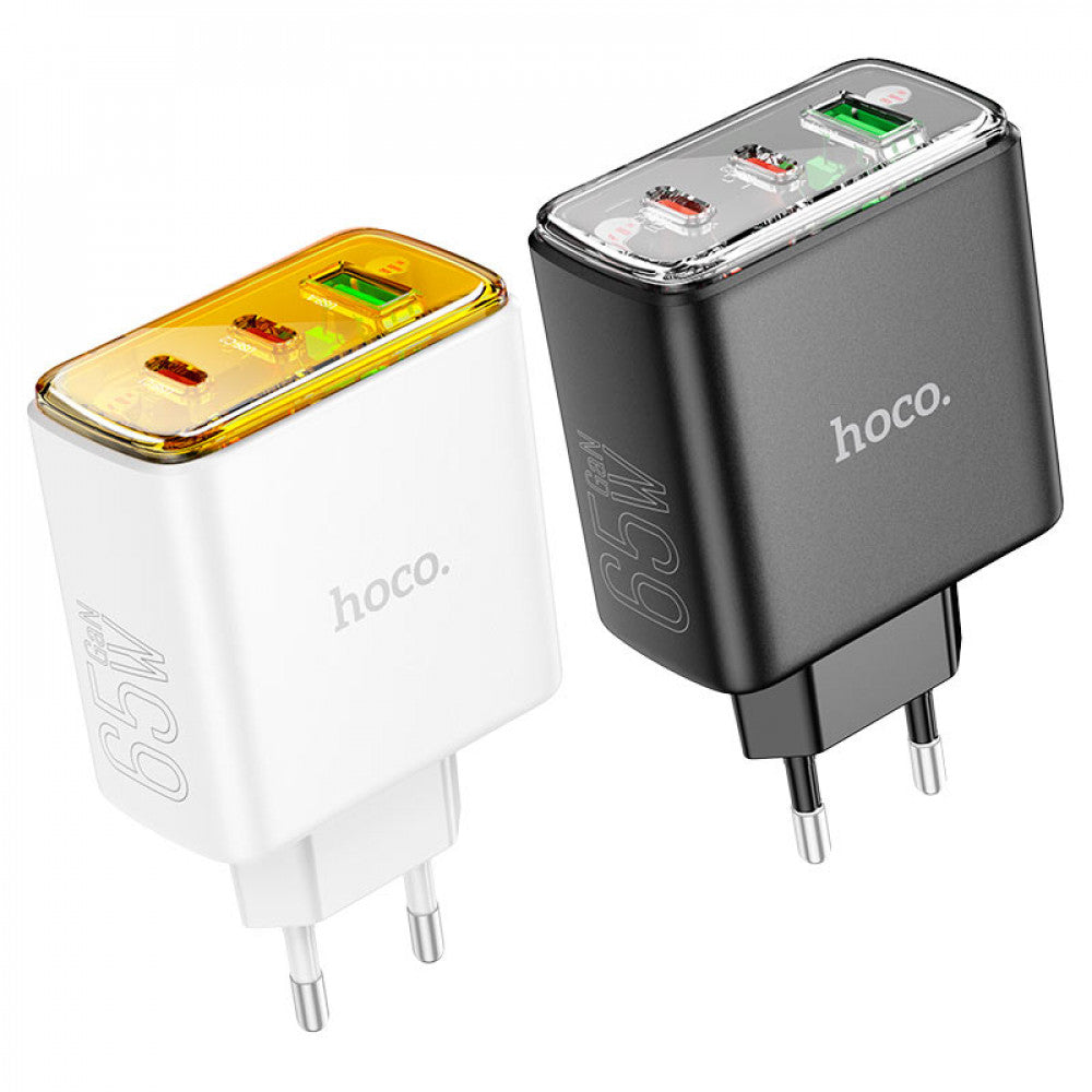 Home Charger | 65W | GaN | QC 3.0 - Hoco CS44A - Black