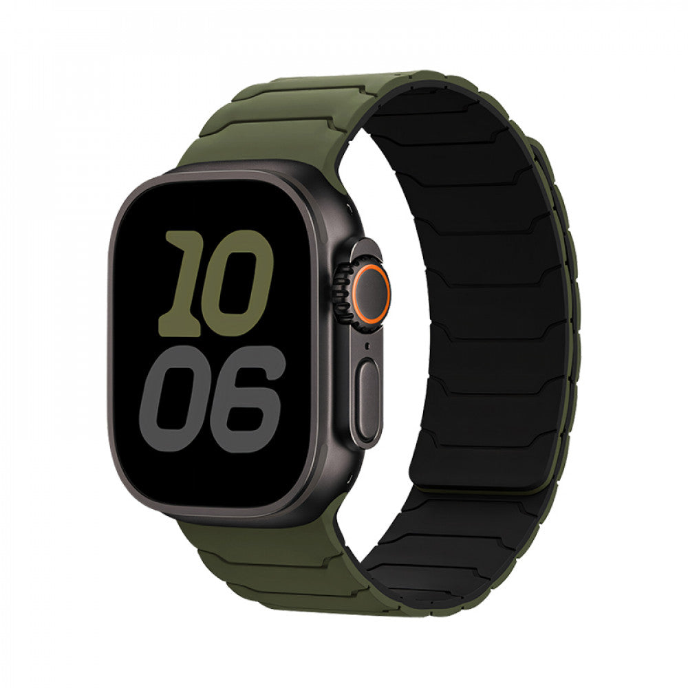 Ремінець Hoco WA39 Apple Watch 38 mm 40 mm 41 mm — Armygreen & Black