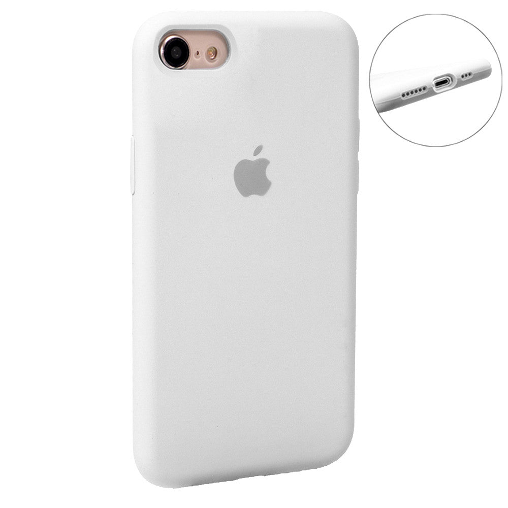 Original Silicone Case Full Size iPhone 7 ; 8 ; SE 2020 — Blue Bird Feather