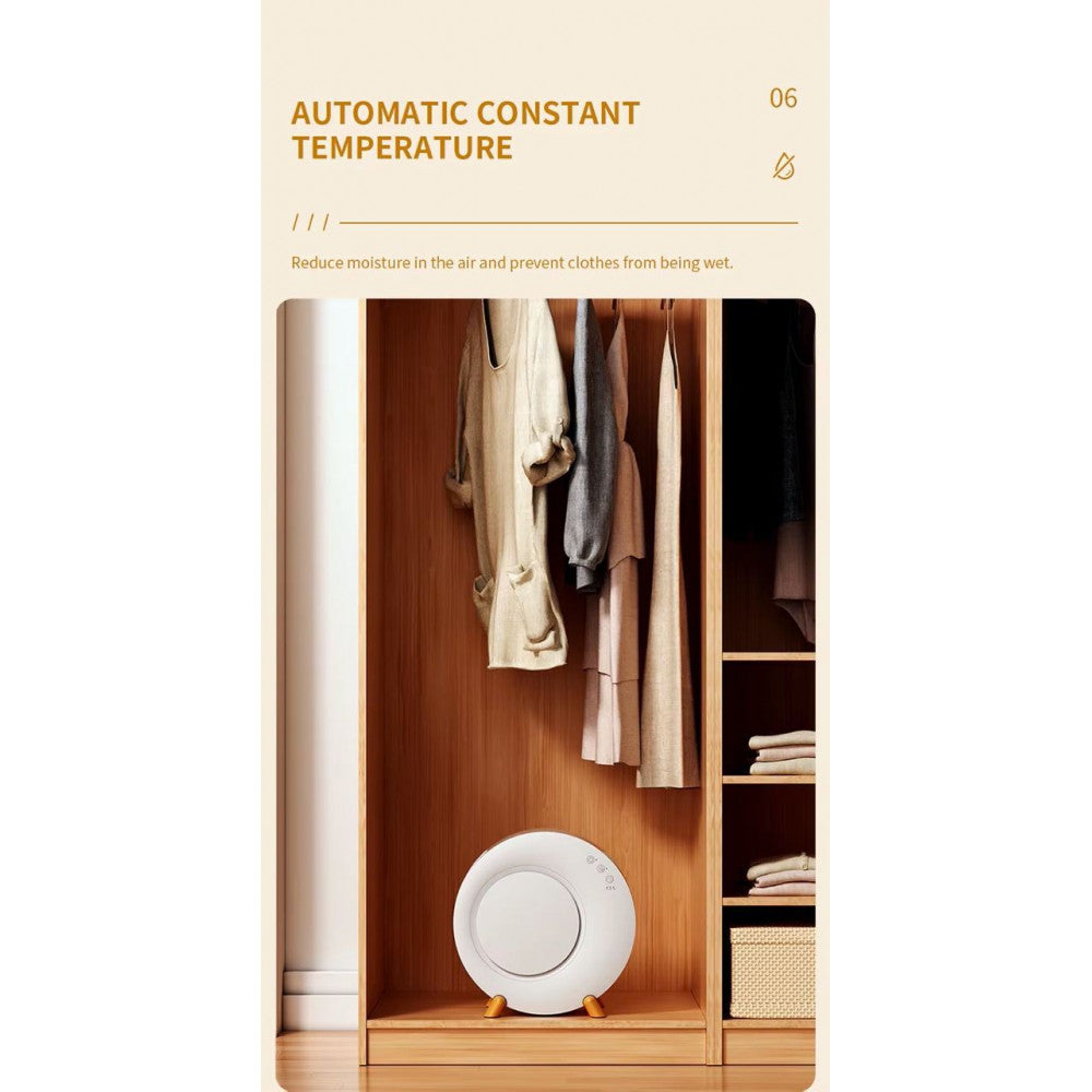 Портативный мини вентилятор WT-D8  — White