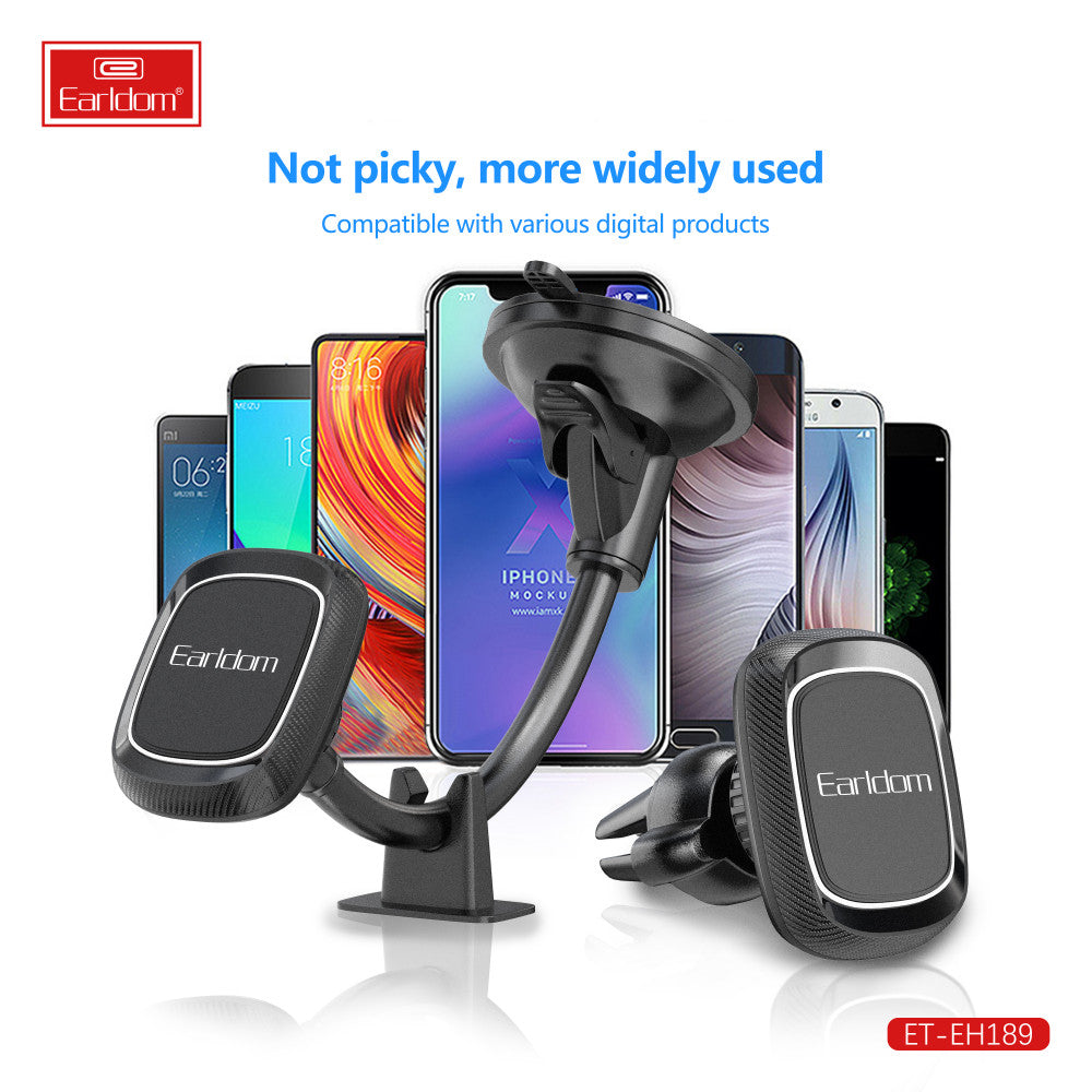 Автотримач магнітний на присосці - Earldom ET-EH189