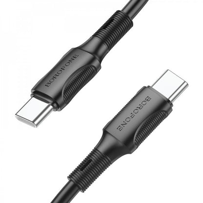 Кабель USB C to C 60W (1m) Borofone BX80 — Black