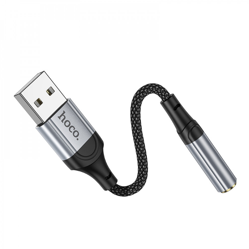 Adapter USB A To 3.5 Hoco LS36 — Black