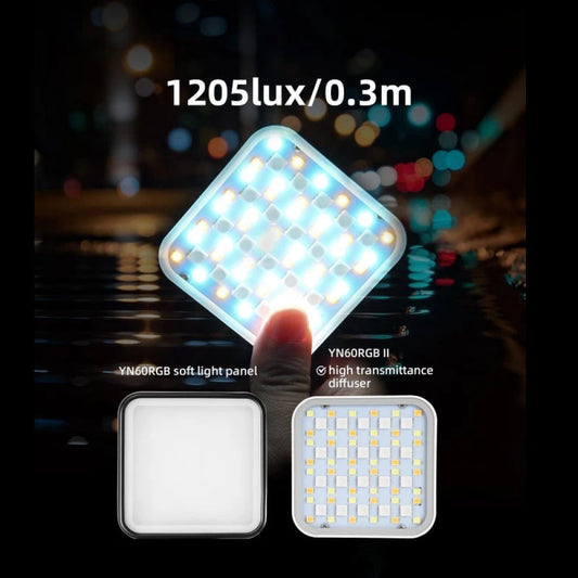 Лампа видеосвет LED YN60 RGB II — White