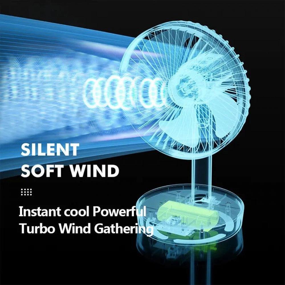 Портативный мини вентилятор WT-F52 White - 4000 mAh